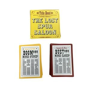 Fundex Calamityville The Gold Rush Game Replacement Deeds and Newspaper Cards
